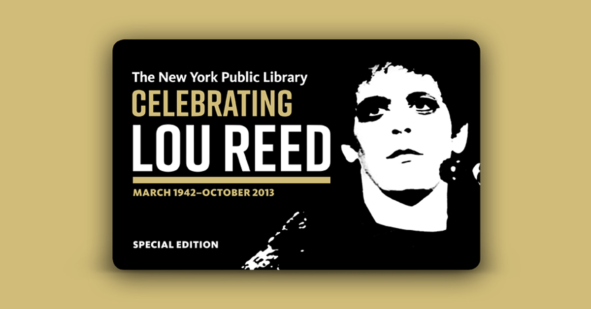 Lou Reed Archive at The New York Public Library for the Performing Arts | The New York Public Library