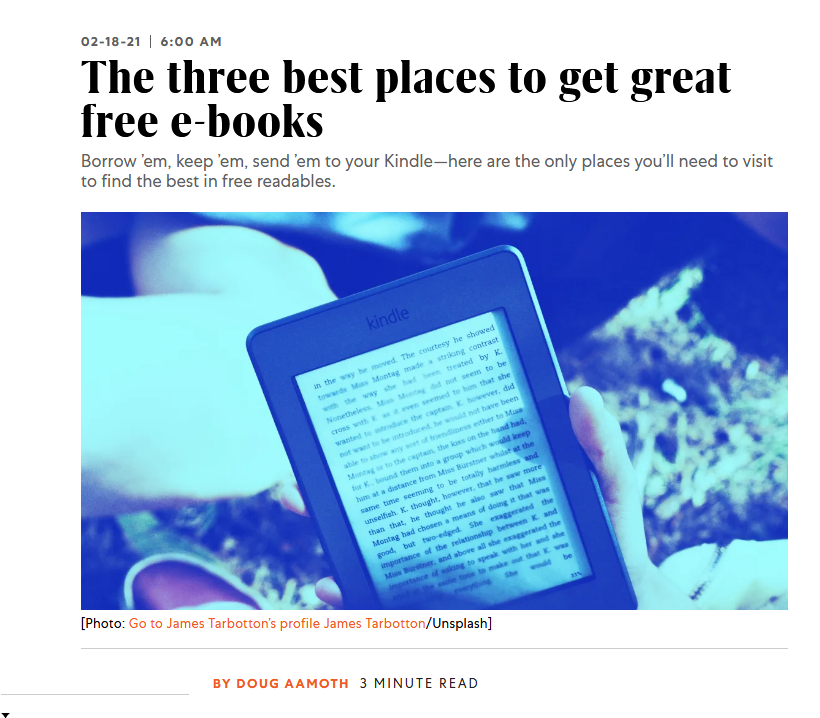 Free e-books: Where to get them