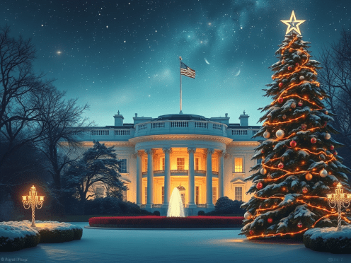 The White House on Christmas Eve