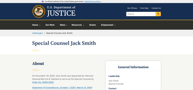 Department of Justice | Special Counsel Jack Smith – Final Report on the Special Counsel’s Investigations and Prosecutions, Volume One: The Election Case, January 2025 [Trump Post-Election Actions 2020 Election]