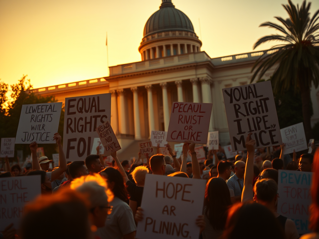 Seeing Things – California Unrest is Trump’s Doing – Liza Donnelly