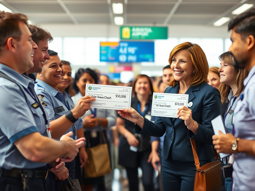 Sec. Kristi Noem hands out $10,000 bonus checks to Minnesota TSA workers and announces increased funding – Twin Cities